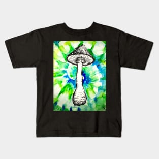 Watercolor Mushroom Kids T-Shirt